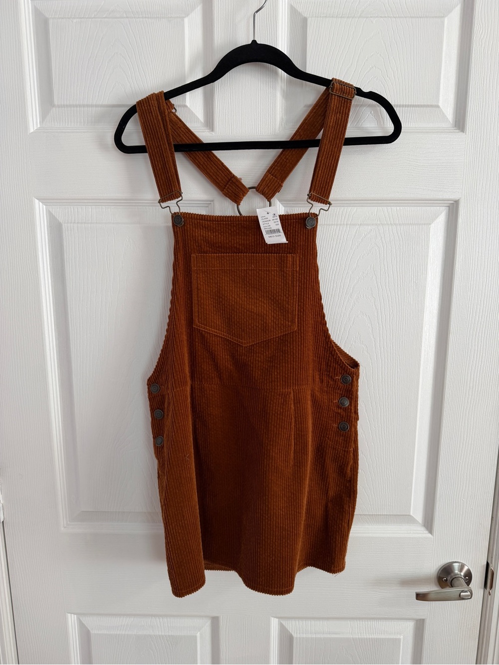 PacSun Rust Brown Corduroy Overall Dress- Rust